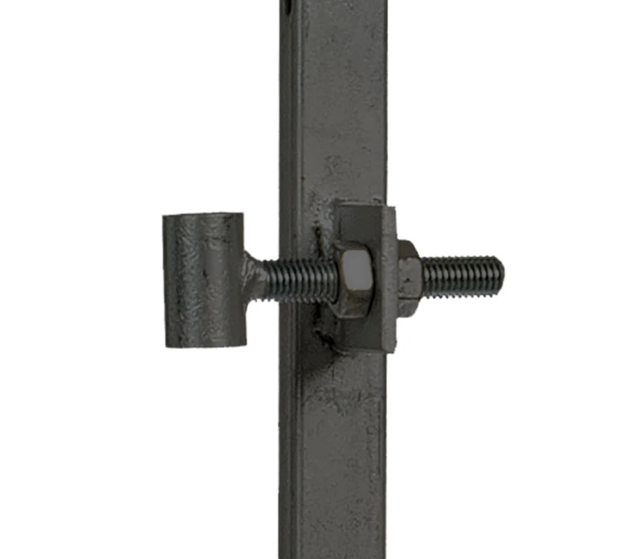 Stalen Poortframe Verstelbaar 90 x 155 cm Zwart - Afbeelding 2